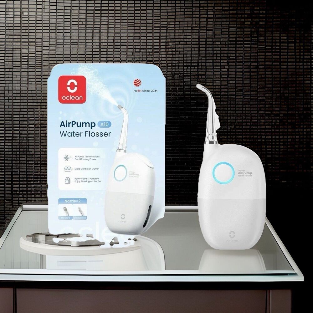 Oclean A10 Water Flosser Cordless Portable Electric Flossing Cleaner.